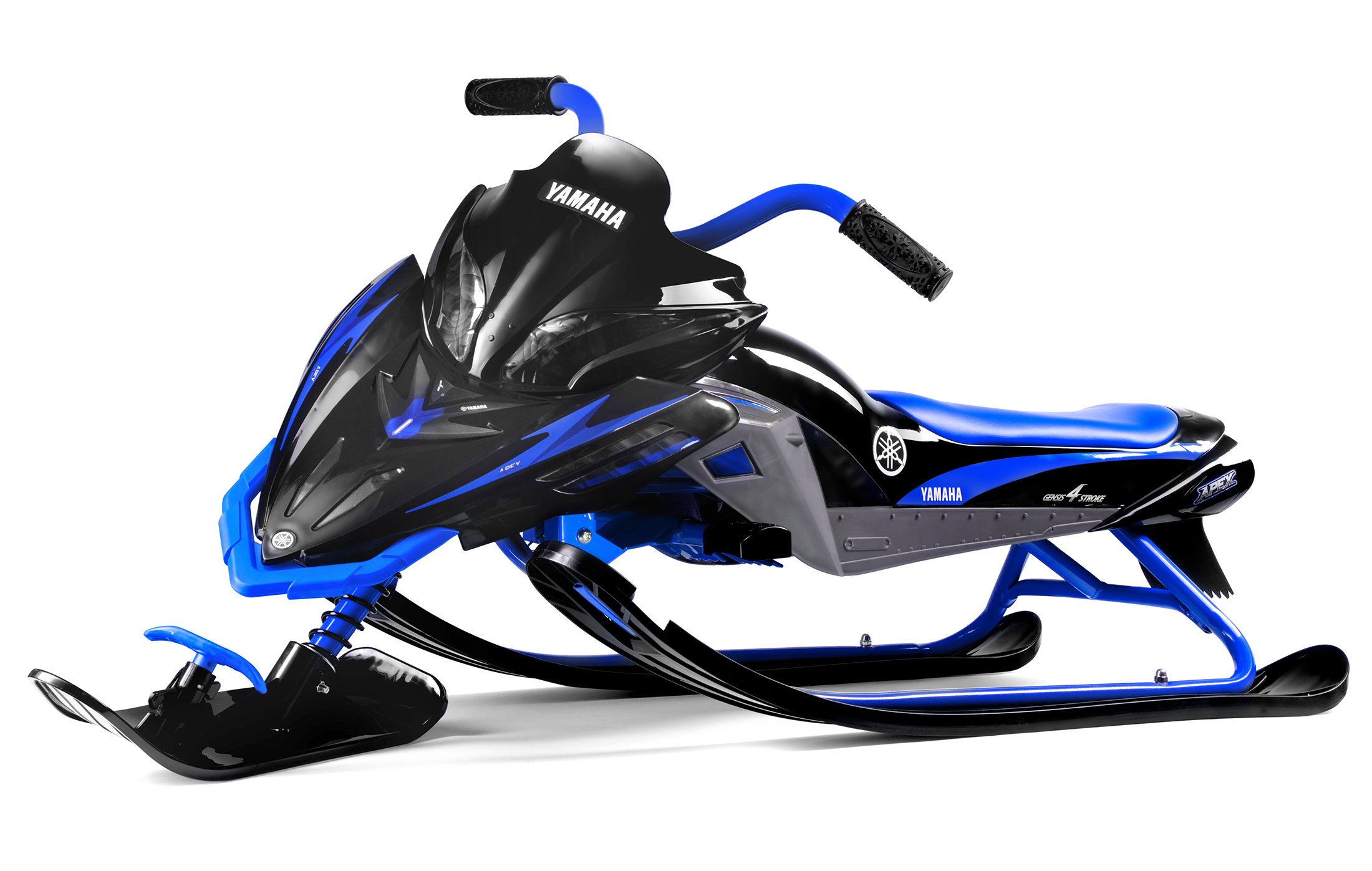 Снегокат Yamaha Apex Snow Bike синий (MG 2020 мягкое сиденье)